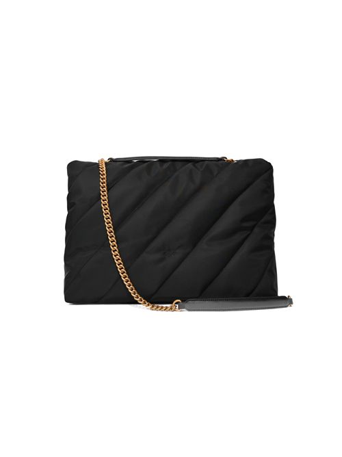 Borsa a tracolla maxi Extra Love Bag Puff in nylon trapuntato Nero PINKO | 103347 A358Z99Q